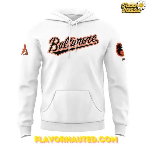 Baltimore Orioles 2025 Classic White Logo Hoodie
