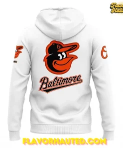 Baltimore Orioles 2025 Classic White Logo Hoodie 3
