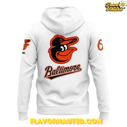 Baltimore Orioles 2025 Classic White Logo Hoodie