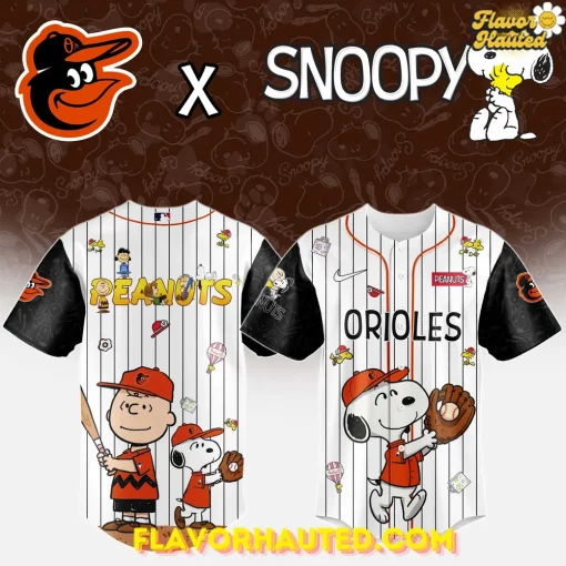 Baltimore Orioles MLB Snoopy 2025 Special Baseball Jersey