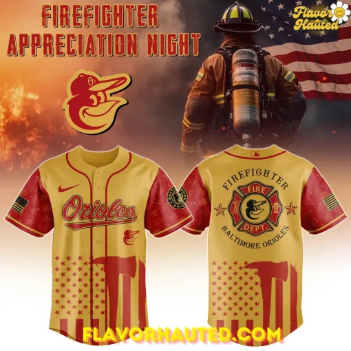 Baltimore Orioles MLB x 2025 Firefighter Appreciation Night Special Jersey