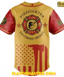 Baltimore Orioles MLB x 2025 Firefighter Appreciation Night Special Jersey 3