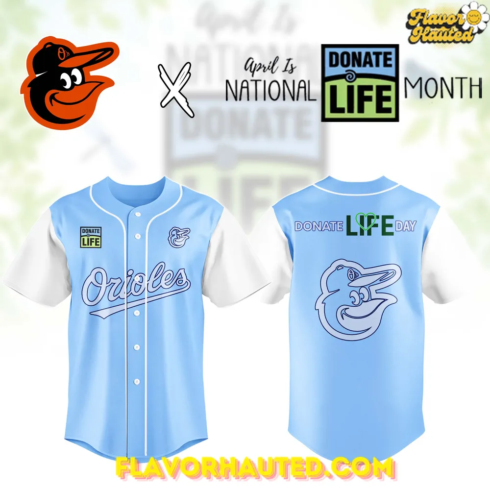 Baltimore Orioles MLB x Donate Life Month Edition Jersey Baltimore Orioles MLB x Donate Life Month Edition Jersey