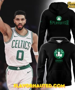 Boston Celtics Playoffs 2025 Black Hoodie