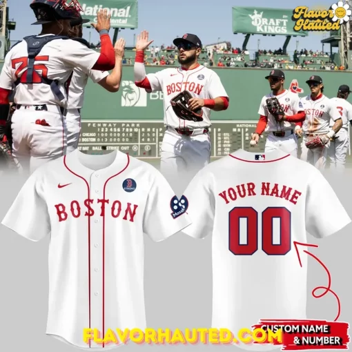 Boston Red Sox 2025 Boston Strong White Baseball Jersey