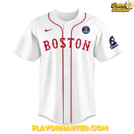 Boston Red Sox 2025 Boston Strong White Baseball Jersey
