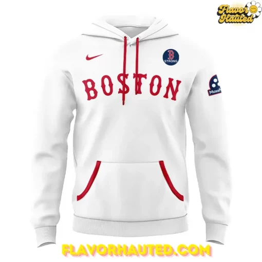 Boston Red Sox 2025 Boston Strong White Hoodie