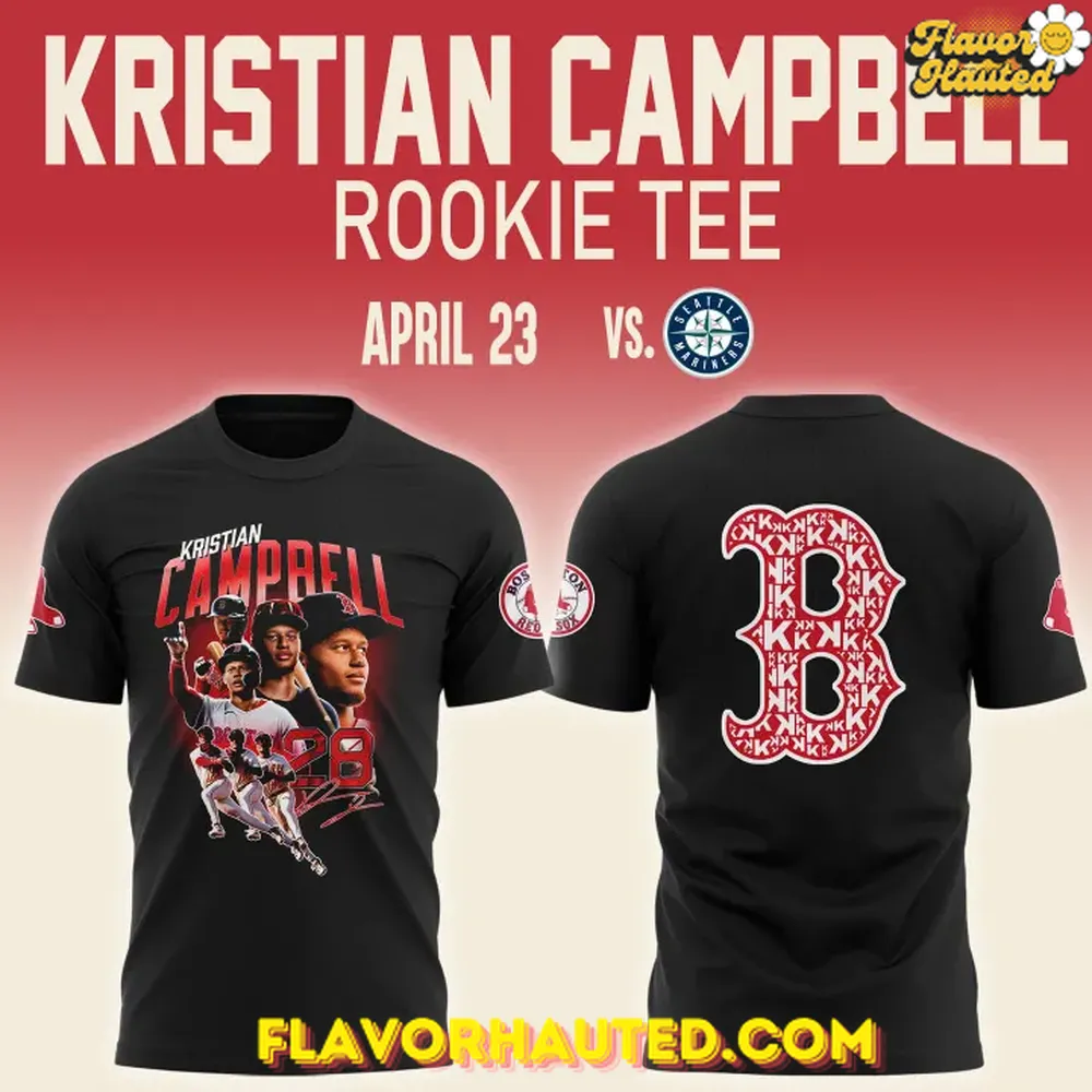 Boston Red Sox Kristian Campbell Rookie Special T-Shirt Boston Red Sox Kristian Campbell Rookie Special T-Shirt