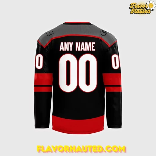 Carolina Hurricanes Custom Black Alternate Hockey Jersey