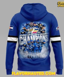 Colorado Eagles 2025 Are Pacific Division Champions Hoodie 3