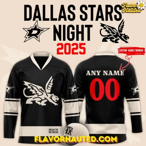 Dallas Stars x Texas Rangers Night 2025 Custom Hockey Jersey