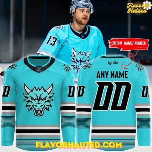 Ignite Columbus River Dragon 2025 Costom Special Hockey Jersey
