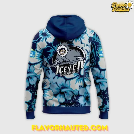Jacksonville Icemen Season Worn Warm Up 2025 Hoodie