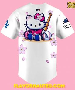 LA Dodgers x Hello Kitty Cherry Blossom Special Baseball Jersey