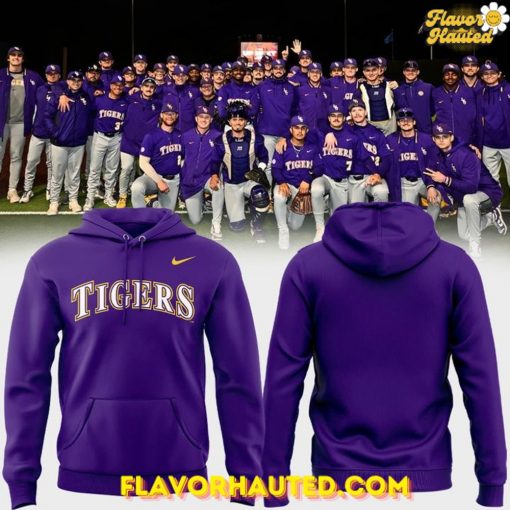 LSU Tigers Baseball Team Purple Game Day Hoodie