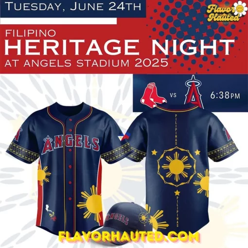 Los Angeles Angels x 2025 Filipino Heritage Night Baseball Jersey