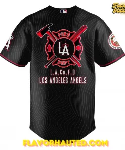 Los Angeles Angels x 2025 Firefighter Appreciation Special Jersey 3