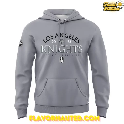 Los Angeles Kings Stanley Cup Playoffs 2025 Victory Grey Hoodie