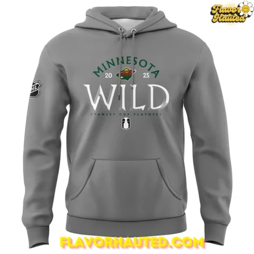 Minnesota Wild Stanley Cup Playoffs 2025 Grey Hoodie