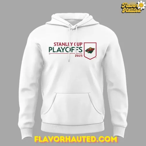 Minnesota Wild Stanley Cup Playoffs 2025 White Special Hoodie