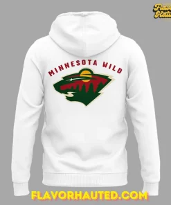 Minnesota Wild Stanley Cup Playoffs 2025 White Special Hoodie 3