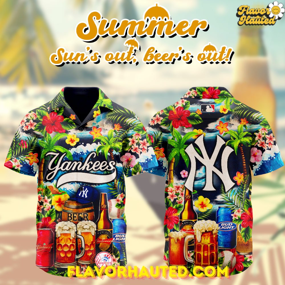 New York Yankees MLB Summer Limited 2025 Hawaiian Shirt New York Yankees MLB Summer Limited 2025 Hawaiian Shirt