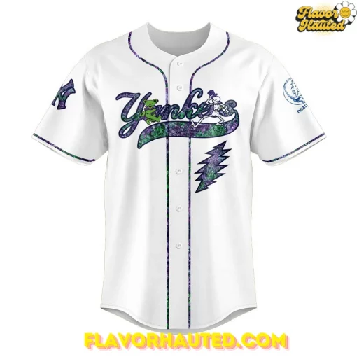 New York Yankees MLB x Grateful Dead Night Baseball Jersey