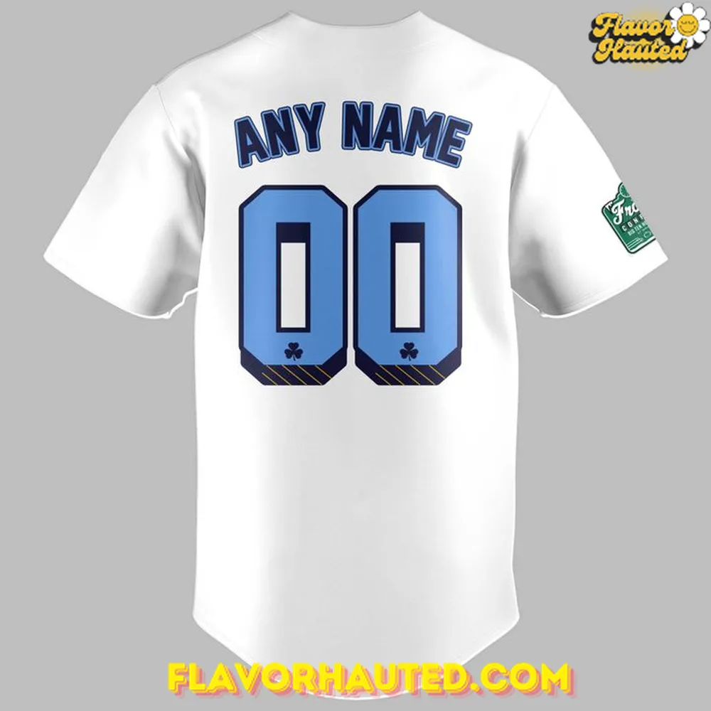 Notre Dame Fighting Irish x Chicago Cubs Baseball Jersey Notre Dame Fighting Irish x Chicago Cubs Baseball Jersey
