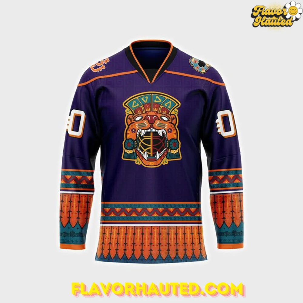 SJ Barracuda x Tigres Del Mar 2025 Special Hockey Jersey SJ Barracuda x Tigres Del Mar 2025 Special Hockey Jersey
