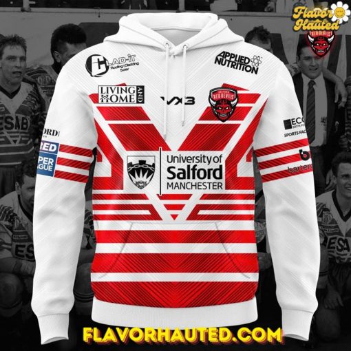 Salford Red Devils 2025 Magic Weekend Kit Collection Hoodie