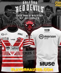 Salford Red Devils 2025 Magic Weekend Kit Collection T-Shirt