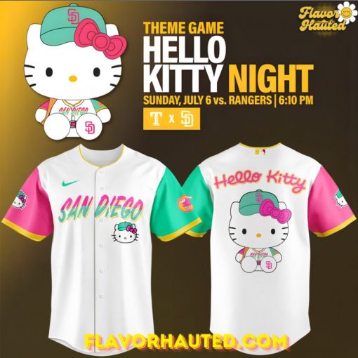 San Diego Padres x Hello Kitty Night Special Baseball Jersey