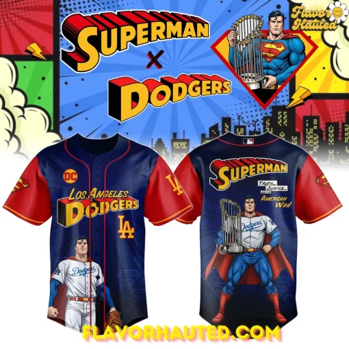Superman x Los Angeles Dodgers 2025 Special Jersey