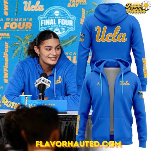 UCLA Bruins Women’s Final Four 2024 Blue Zip-Up Hoodie