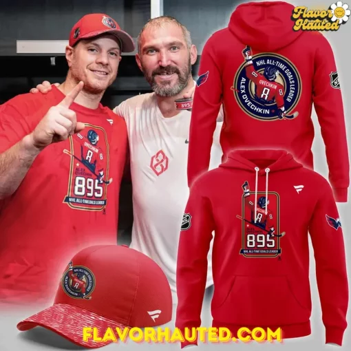 Washington Capitals Alexander Ovechkin 895 Goals Hoodie