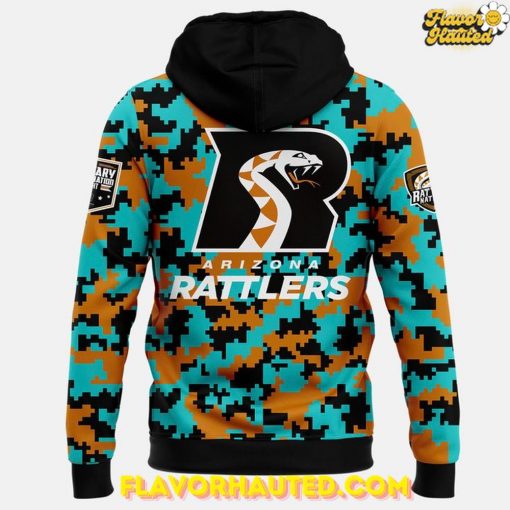 Arizona Rattlers 2025 Military Night Special Camo Hoodie