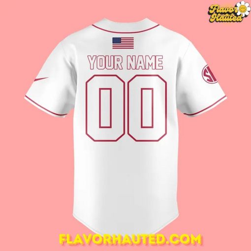 Arkansas Razorbacks Baseball 2025 White Limited Baseball Jersey