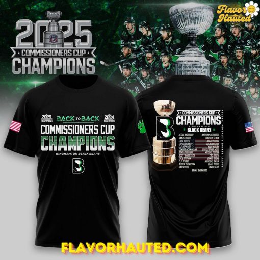 Binghamton Black Bears Champions Commissioner’s Cup 2025 Special T-Shirt