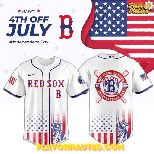 Boston Red Sox Happy 4th of July Independence Day Jersey 2025