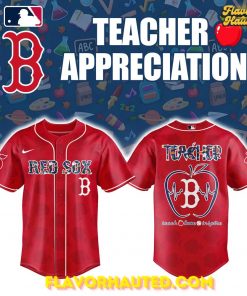 Boston Red Sox Teacher Appreciation Special Red Baseball Jersey