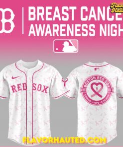 Boston Red Sox x 2025 Cancer Awareness Night Special Baseball Jersey