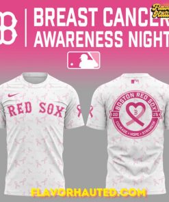 Boston Red Sox x 2025 Cancer Awareness Night Special T-Shirt