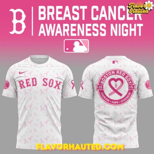 Boston Red Sox x 2025 Cancer Awareness Night Special T-Shirt