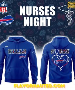 Buffalo Bills Nurses Night Game Limited Blue Hoodie