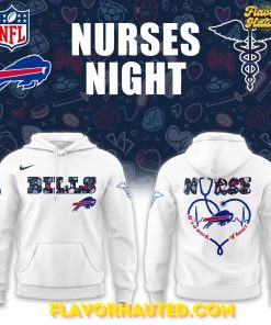 Buffalo Bills Nurses Night Game Special White Hoodie