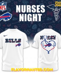 Buffalo Bills Nurses Night Game Special White T-Shirt