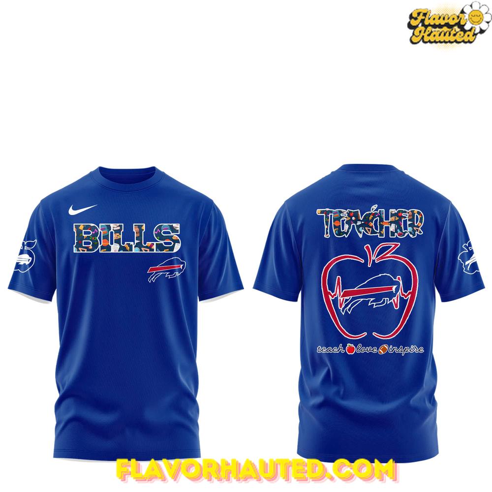 Buffalo Bills Teacher Appreciation Limited Blue T-Shirt Buffalo Bills Teacher Appreciation Limited Blue T-Shirt