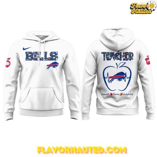 Buffalo Bills Teacher Appreciation Special White Hoodie