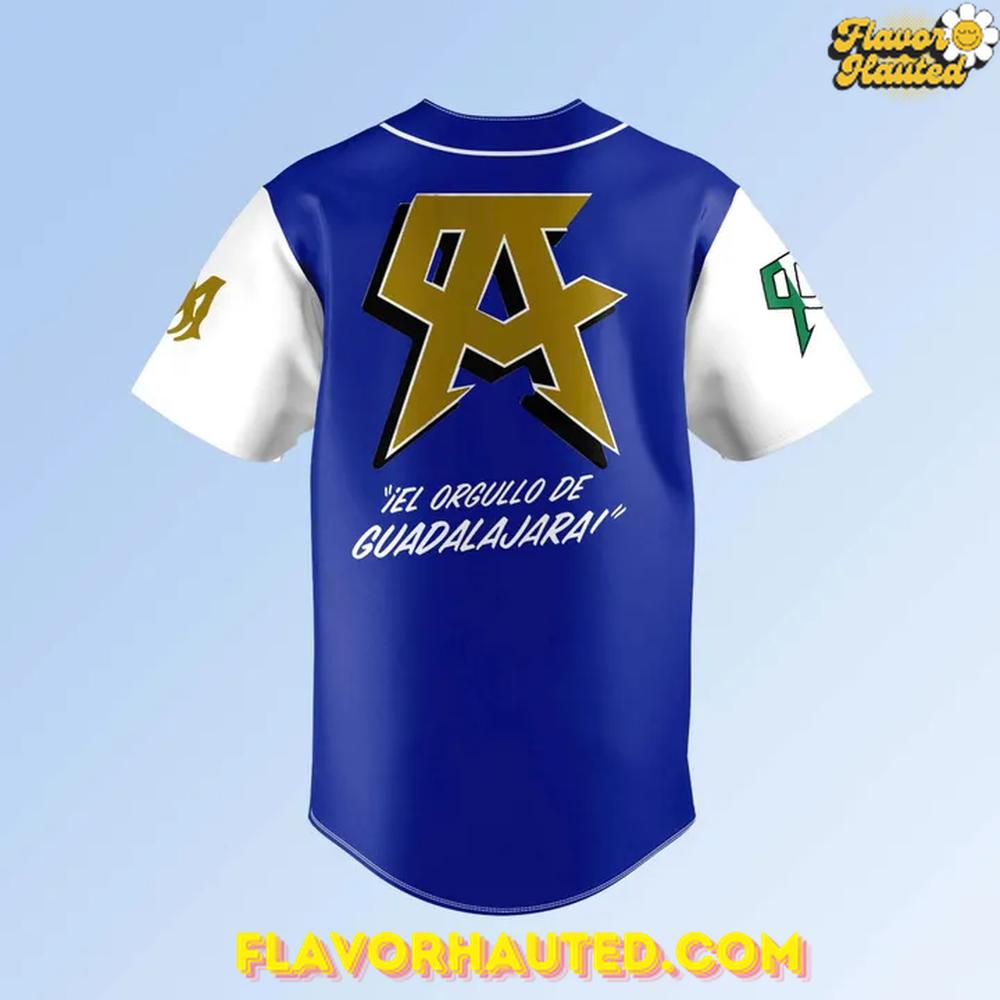 Canelo Álvarez The Pride of Guadalajara Limited Edition Baseball Jersey Canelo Álvarez The Pride of Guadalajara Limited Edition Baseball Jersey