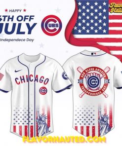 Chicago Cubs Happy 4th of July Independence Day Jersey 2025